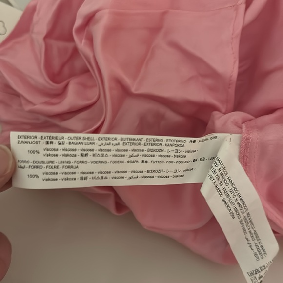 Zara Women’s Satin Spaghetti Strap Cami Tank Top New Pink Size Small - Picture 10 of 10